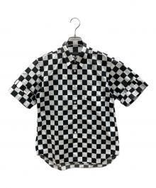 COMME des GARCONS HOMME PLUS（コムデギャルソンオムプリュス）の古着「チェッカーフラッグシャツ　ギンガムチェック」｜ホワイト×ブラック