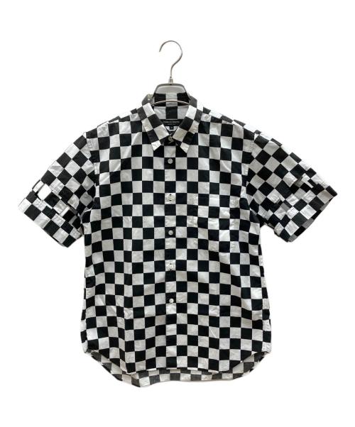 COMME des GARCONS HOMME PLUS（コムデギャルソンオムプリュス）COMME des GARCONS HOMME PLUS (コムデギャルソンオムプリュス) チェッカーフラッグシャツ　ギンガムチェック ホワイト×ブラック サイズ:XSの古着・服飾アイテム