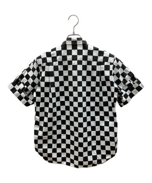COMME des GARCONS HOMME PLUS（コムデギャルソンオムプリュス）COMME des GARCONS HOMME PLUS (コムデギャルソンオムプリュス) チェッカーフラッグシャツ　ギンガムチェック ホワイト×ブラック サイズ:XSの古着・服飾アイテム