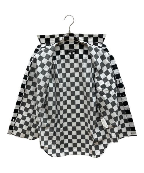 COMME des GARCONS HOMME PLUS（コムデギャルソンオムプリュス）COMME des GARCONS HOMME PLUS (コムデギャルソンオムプリュス) チェッカーフラッグシャツ　ギンガムチェック ホワイト×ブラック サイズ:XSの古着・服飾アイテム