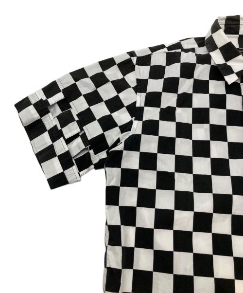COMME des GARCONS HOMME PLUS（コムデギャルソンオムプリュス）COMME des GARCONS HOMME PLUS (コムデギャルソンオムプリュス) チェッカーフラッグシャツ　ギンガムチェック ホワイト×ブラック サイズ:XSの古着・服飾アイテム