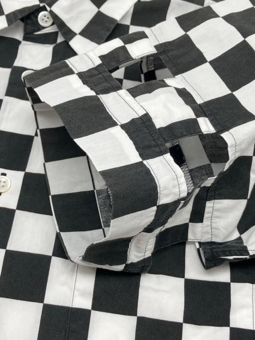 COMME des GARCONS HOMME PLUS（コムデギャルソンオムプリュス）COMME des GARCONS HOMME PLUS (コムデギャルソンオムプリュス) チェッカーフラッグシャツ　ギンガムチェック ホワイト×ブラック サイズ:XSの古着・服飾アイテム