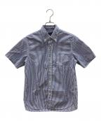 COMME des GARCONS HOMME PLUSコムデギャルソンオムプリュス）の古着「ストライプシャツ」｜ブルー×ホワイト×レッド