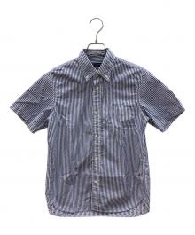 COMME des GARCONS HOMME PLUS（コムデギャルソンオムプリュス）の古着「ストライプシャツ」｜ブルー×ホワイト×レッド
