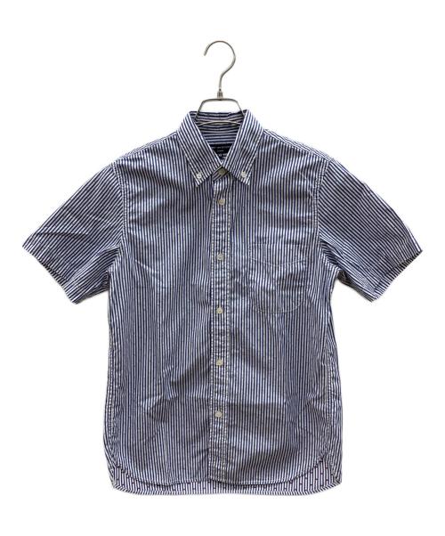 COMME des GARCONS HOMME PLUS（コムデギャルソンオムプリュス）COMME des GARCONS HOMME PLUS (コムデギャルソンオムプリュス) ストライプシャツ ブルー×ホワイト×レッド サイズ:XSの古着・服飾アイテム