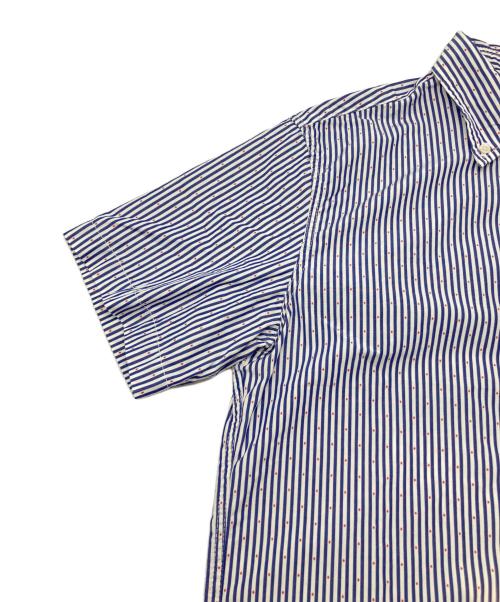 COMME des GARCONS HOMME PLUS（コムデギャルソンオムプリュス）COMME des GARCONS HOMME PLUS (コムデギャルソンオムプリュス) ストライプシャツ ブルー×ホワイト×レッド サイズ:XSの古着・服飾アイテム
