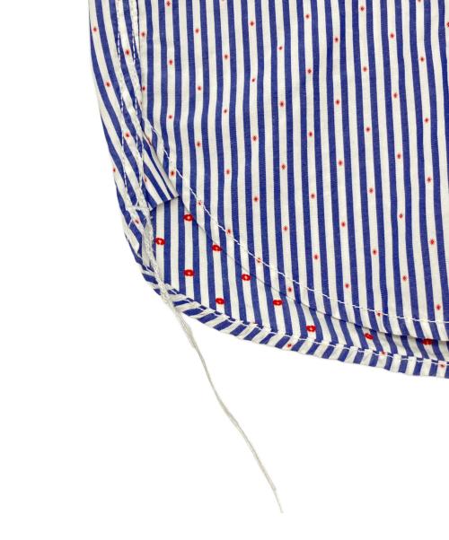 COMME des GARCONS HOMME PLUS（コムデギャルソンオムプリュス）COMME des GARCONS HOMME PLUS (コムデギャルソンオムプリュス) ストライプシャツ ブルー×ホワイト×レッド サイズ:XSの古着・服飾アイテム