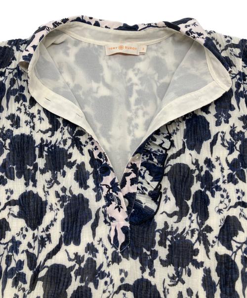 TORY BURCH（トリーバーチ）TORY BURCH (トリーバーチ) チュニック ネイビー×ホワイト サイズ:2の古着・服飾アイテム