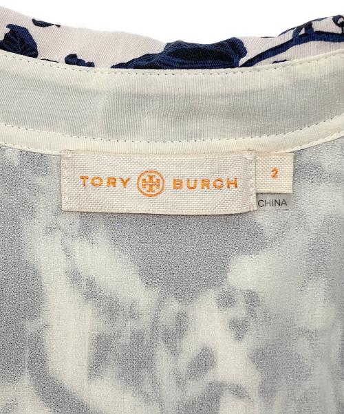 TORY BURCH（トリーバーチ）TORY BURCH (トリーバーチ) チュニック ネイビー×ホワイト サイズ:2の古着・服飾アイテム