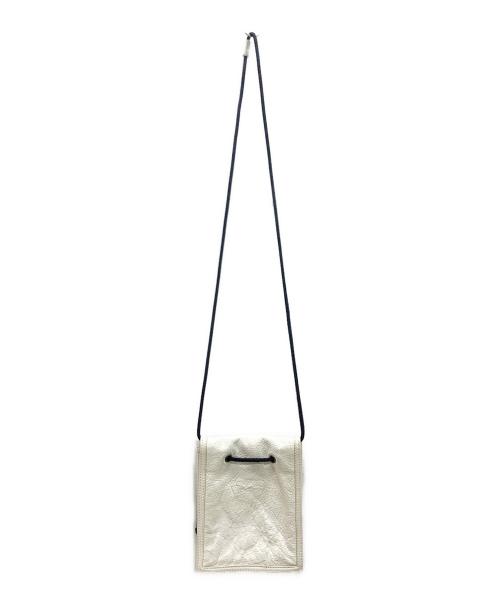 BALENCIAGA（バレンシアガ）BALENCIAGA (バレンシアガ) ショルダーポーチ　BALENCIAGA　EXPLORER POUCH STRAP NYLON（バレンシアガ　エクスプローラー ポーチ ストラップ  ニューロン） ホワイト×ブラックの古着・服飾アイテム