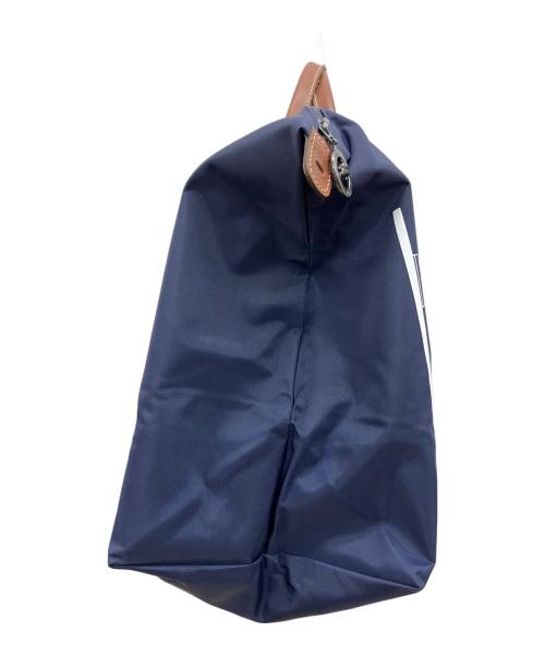 LONGCHAMP（ロンシャン）LONGCHAMP (ロンシャン) ルプリアージュ　　トートバッグ ネイビー×ブラウンの古着・服飾アイテム