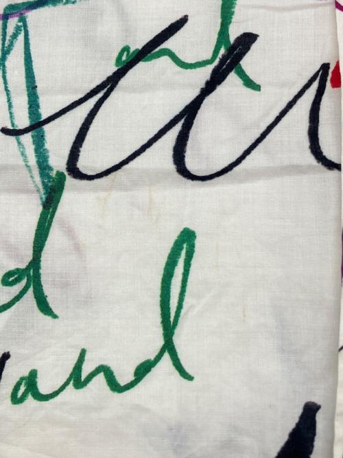 PAUL SMITH（ポールスミス）PAUL SMITH (ポールスミス) 長袖シャツ　落書き調　ドメ・インポート ホワイト サイズ:Lの古着・服飾アイテム