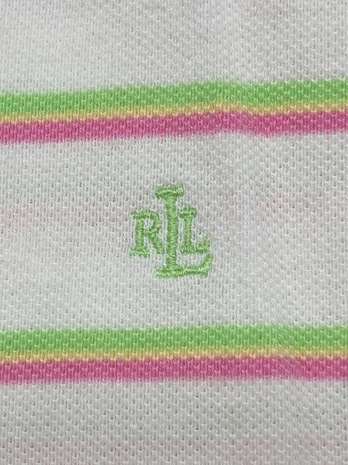 LAUREN RALPH LAUREN（ローレン ラルフ ローレン）LAUREN RALPH LAUREN (ローレン ラルフ ローレン) 80sノースリーブポロシャツ　緑タグ ホワイト サイズ:Sの古着・服飾アイテム