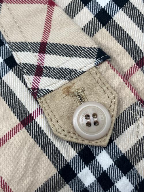 BURBERRY BLUE LABEL（バーバリー ブルー レーベル）BURBERRY BLUE LABEL (バーバリー ブルー レーベル) ノバチェックミニスカート　Y2K ベージュ×ブラック サイズ:36の古着・服飾アイテム