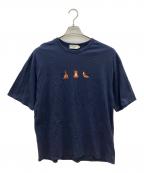 maison kitsuneメゾンキツネ）の古着「半袖カットソー」｜ネイビー