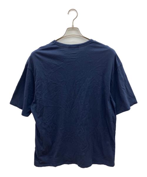 maison kitsune（メゾンキツネ）maison kitsune (メゾンキツネ) 半袖カットソー ネイビー サイズ:Ｍの古着・服飾アイテム