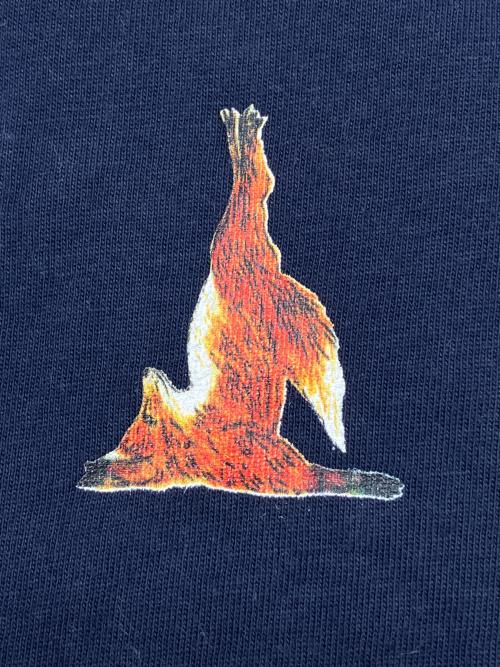maison kitsune（メゾンキツネ）maison kitsune (メゾンキツネ) 半袖カットソー ネイビー サイズ:Ｍの古着・服飾アイテム