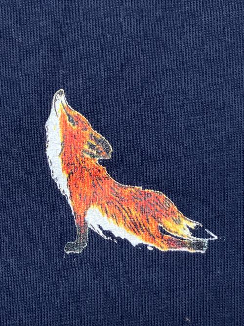 maison kitsune（メゾンキツネ）maison kitsune (メゾンキツネ) 半袖カットソー ネイビー サイズ:Ｍの古着・服飾アイテム