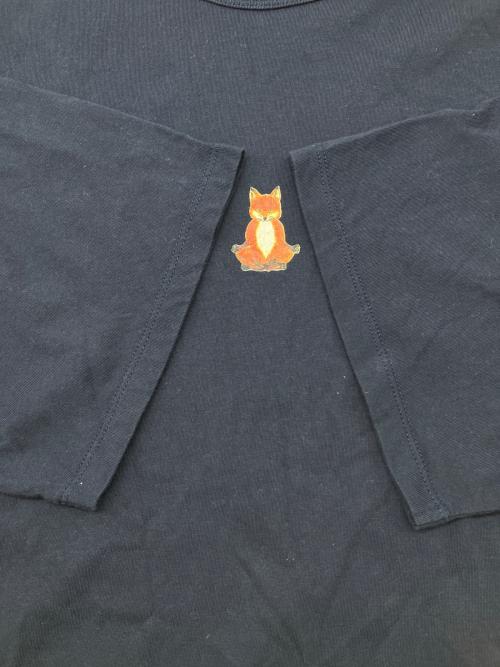 maison kitsune（メゾンキツネ）maison kitsune (メゾンキツネ) 半袖カットソー ネイビー サイズ:Ｍの古着・服飾アイテム