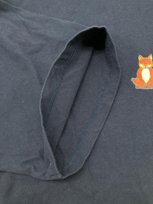 maison kitsune（メゾンキツネ）maison kitsune (メゾンキツネ) 半袖カットソー ネイビー サイズ:Ｍの古着・服飾アイテム