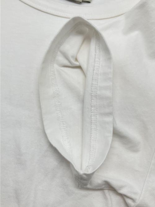 maison kitsune（メゾンキツネ）maison kitsune (メゾンキツネ) 半袖カットソー ホワイト サイズ:Ｓの古着・服飾アイテム