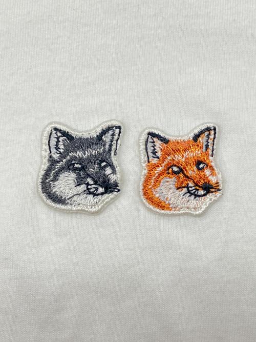 maison kitsune（メゾンキツネ）maison kitsune (メゾンキツネ) 半袖カットソー ホワイト サイズ:Ｓの古着・服飾アイテム