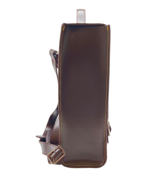 Dr.Martens（ドクターマーチン）Dr.Martens (ドクターマーチン) バックパック　レザーボックスバックパック　Dr.Martens（ドクターマーチン） チョコレートブラウンの古着・服飾アイテム