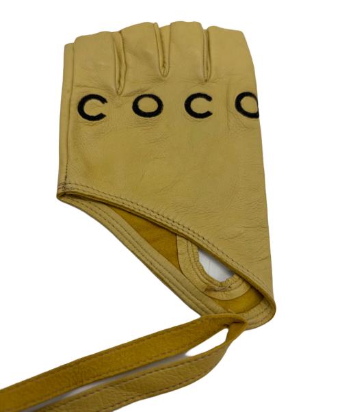CHANEL（シャネル）CHANEL (シャネル) COCO　レザーグローブ 14 サイズ:7 1/2の古着・服飾アイテム