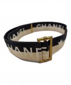 CHANELシャネル）の古着「ココマーク　ベルト」｜ブラック×アイボリー