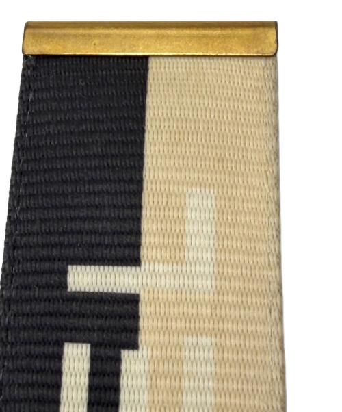 CHANEL（シャネル）CHANEL (シャネル) ココマーク　ベルト ブラック×アイボリーの古着・服飾アイテム