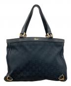 GUCCIグッチ）の古着「トートバッグ　GUCCI（グッチ）　GGキャンバス」｜ブラック
