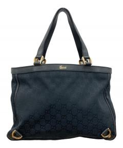 中古・古着通販】GUCCI (グッチ) GGキャンバスバンブーヒールパンプス