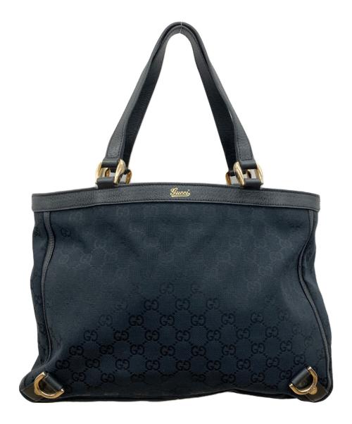 GUCCI（グッチ）GUCCI (グッチ) トートバッグ　	GUCCI（グッチ）　GGキャンバス ブラックの古着・服飾アイテム