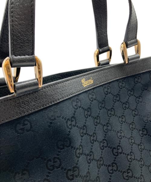 GUCCI（グッチ）GUCCI (グッチ) トートバッグ　	GUCCI（グッチ）　GGキャンバス ブラックの古着・服飾アイテム