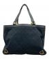 GUCCI (グッチ) トートバッグ　	GUCCI（グッチ）　GGキャンバス ブラック：45000円