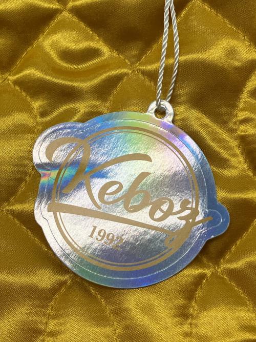 KEBOZ（ケボズ）KEBOZ (ケボズ) スタジアムジャケット ブラウン×ホワイト サイズ:XLの古着・服飾アイテム