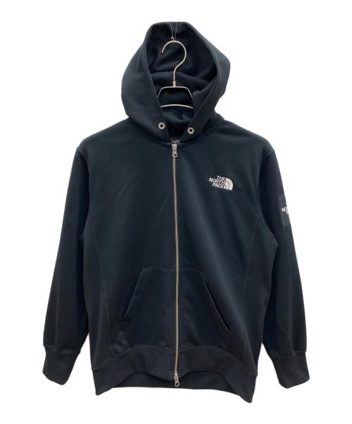 THE NORTH FACE（ザ ノース フェイス）THE NORTH FACE (ザ ノース フェイス) ジップパーカー　スクエアロゴフルジップ ブラック サイズ:Ｓの古着・服飾アイテム