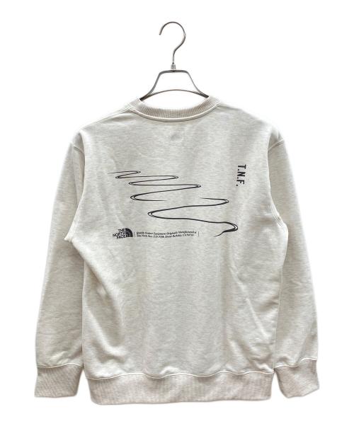 THE NORTH FACE（ザ ノース フェイス）THE NORTH FACE (ザ ノース フェイス) クルーネックスウェット　GRAPHIC SWEAT CREW アイボリー サイズ:Ｓの古着・服飾アイテム