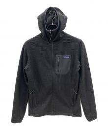 Patagonia（パタゴニア）の古着「ジップパーカー　メンズ・R1エア・フルジップ・フーディ　SP22」｜ブラック