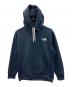 THE NORTH FACE（ザ ノース フェイス）の古着「プルオーバーパーカー　スクエアロゴフーディ」｜ネイビー