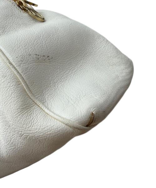 Cartier（カルティエ）Cartier (カルティエ) マルチェロ　ハンドバッグ ホワイトの古着・服飾アイテム