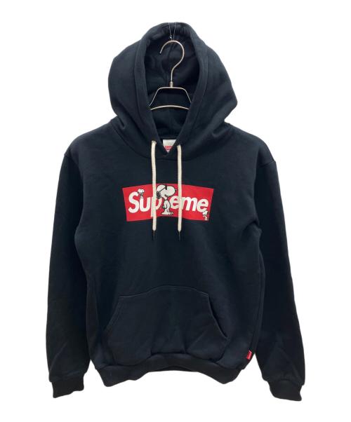 SUPREME（シュプリーム）SUPREME (シュプリーム) Hanes (ヘインズ) プルオーバーパーカー　スヌーピー ブラック サイズ:Sの古着・服飾アイテム