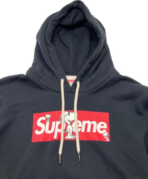 SUPREME（シュプリーム）SUPREME (シュプリーム) Hanes (ヘインズ) プルオーバーパーカー　スヌーピー ブラック サイズ:Sの古着・服飾アイテム