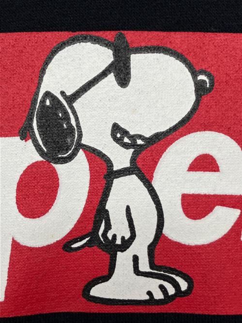SUPREME（シュプリーム）SUPREME (シュプリーム) Hanes (ヘインズ) プルオーバーパーカー　スヌーピー ブラック サイズ:Sの古着・服飾アイテム