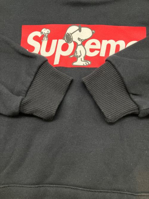 SUPREME（シュプリーム）SUPREME (シュプリーム) Hanes (ヘインズ) プルオーバーパーカー　スヌーピー ブラック サイズ:Sの古着・服飾アイテム