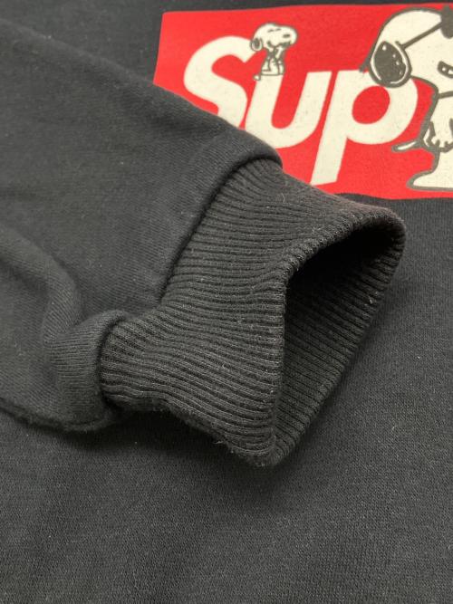 SUPREME（シュプリーム）SUPREME (シュプリーム) Hanes (ヘインズ) プルオーバーパーカー　スヌーピー ブラック サイズ:Sの古着・服飾アイテム