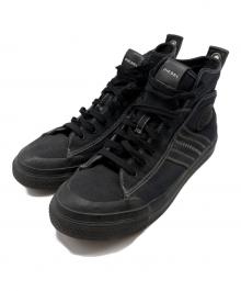 DIESEL（ディーゼル）の古着「ハイカットスニーカー」｜ブラック