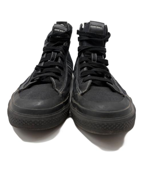 DIESEL（ディーゼル）DIESEL (ディーゼル) ハイカットスニーカー ブラック サイズ:28の古着・服飾アイテム