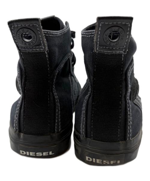 DIESEL（ディーゼル）DIESEL (ディーゼル) ハイカットスニーカー ブラック サイズ:28の古着・服飾アイテム