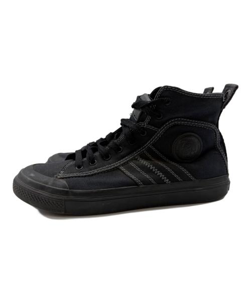 DIESEL（ディーゼル）DIESEL (ディーゼル) ハイカットスニーカー ブラック サイズ:28の古着・服飾アイテム